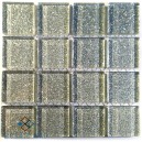 GLITTER SILVER 25x25