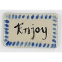 Mosaic Insert: Ceramic Word Tile -Joy