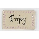 Mosaic Insert: Ceramic Word Tile -Joy