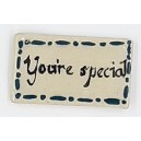 Mosaic Insert: Ceramic Word Tile -Joy