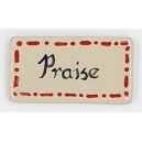 Mosaic Insert: Ceramic Word Tile -Joy