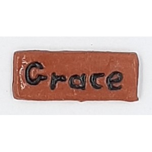 Mosaic Insert: Ceramic Word Tile -Joy