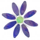 GREEN PETALS Glass nuggets 