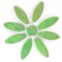 GREEN PETALS Glass nuggets 